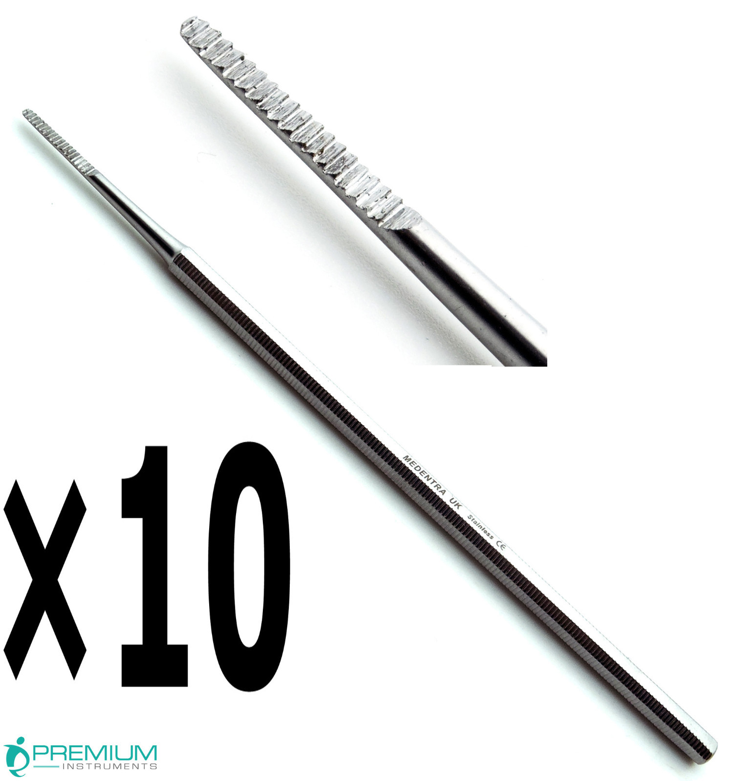10× Beauty Single Ended Nail File Manicure Podiatry Chiropody Salon Spa Tools