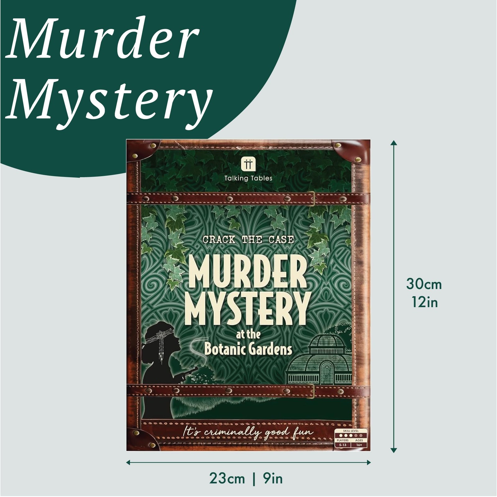 Talking Tables Murder Mystery at The Botanic 23 cm x 30 x 0.1 cm, ,