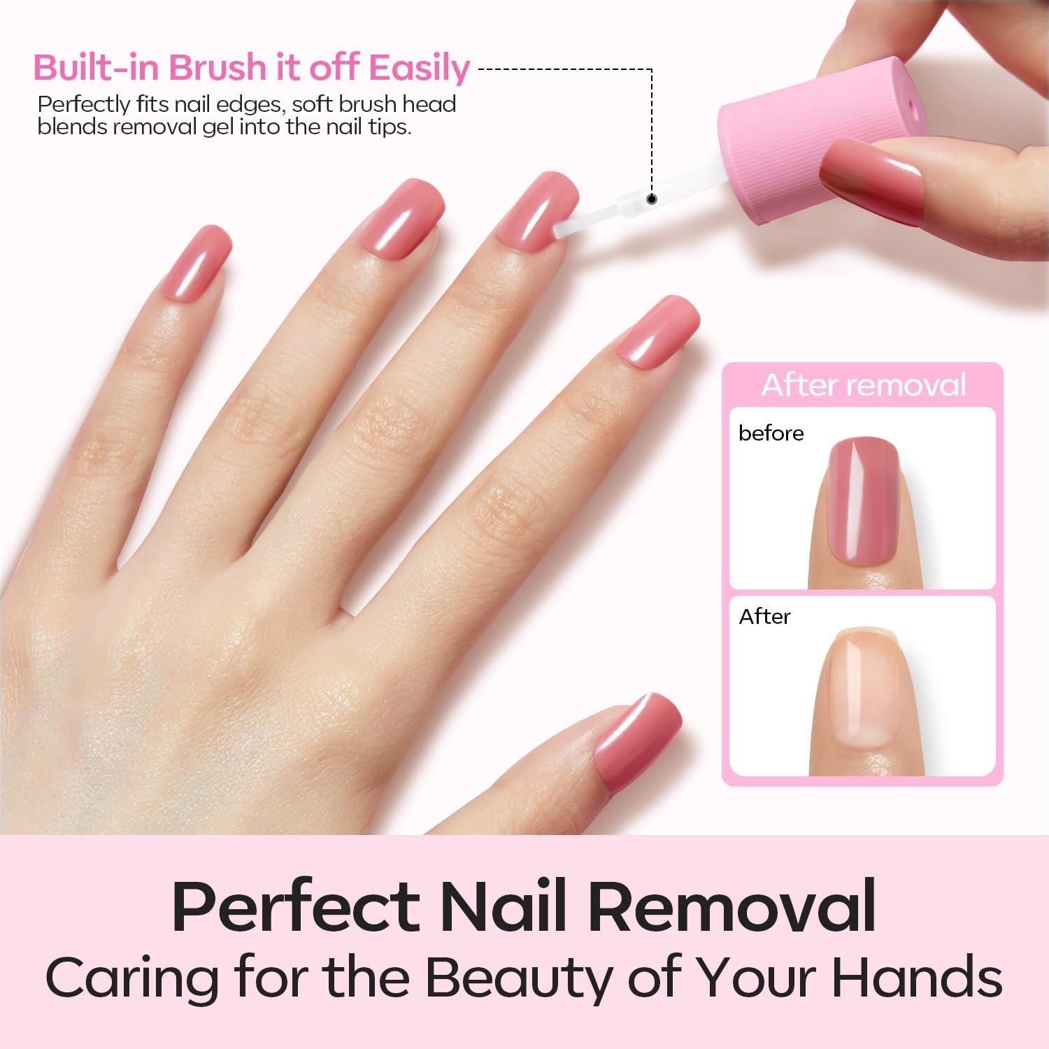 10ml Nail Glue for Press On Nails with 10ml Nail Glue Remover Kit for Nail Ti…