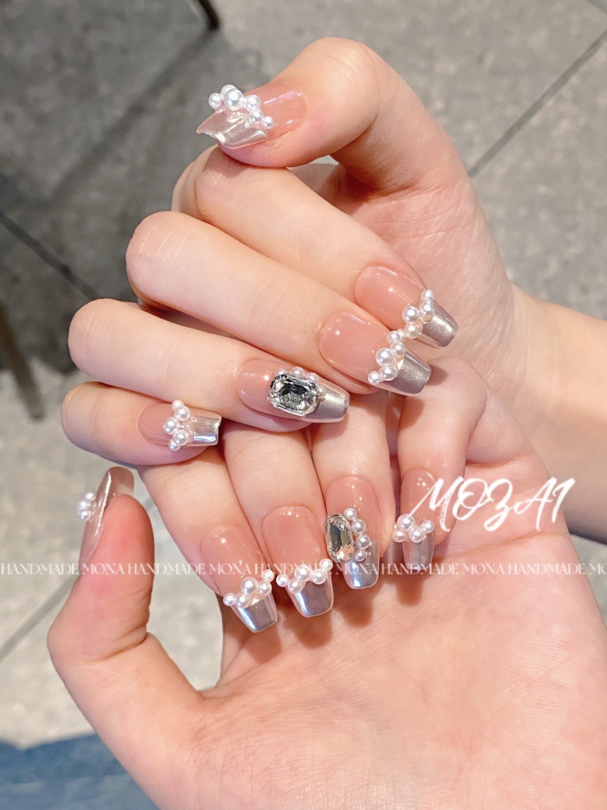 GAOCHAO handmade press on nails Dreamy Princess small