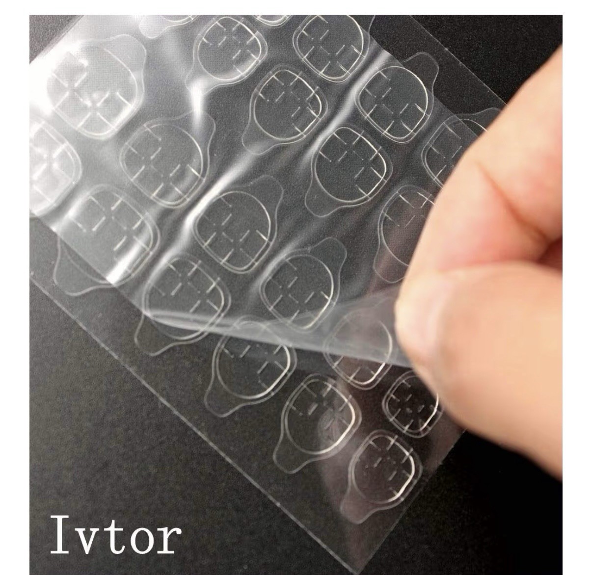 Nail Adhesive Tabs (480pcs), Transparent, Waterproof, Variety Pack, 20 Sheets