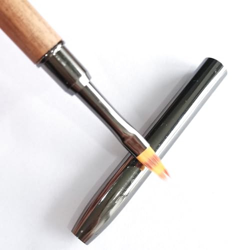 1pc Ombre Nail Brush Sandalwood Acrylic Nail Art Brushes Nail Painting Brush