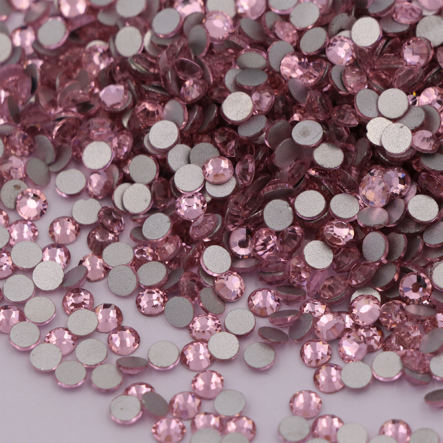 Glitter Crystal AB Flatback Clear Non Hot Fix Nail Art Rhinestones Decorations