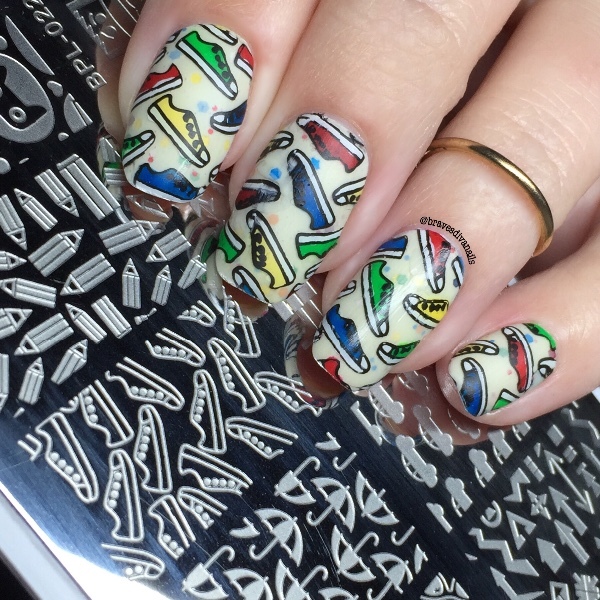 BPL 022 NEW Geek Theme Pattern DIY Manicure Nail Art Stamp Template Image Plate
