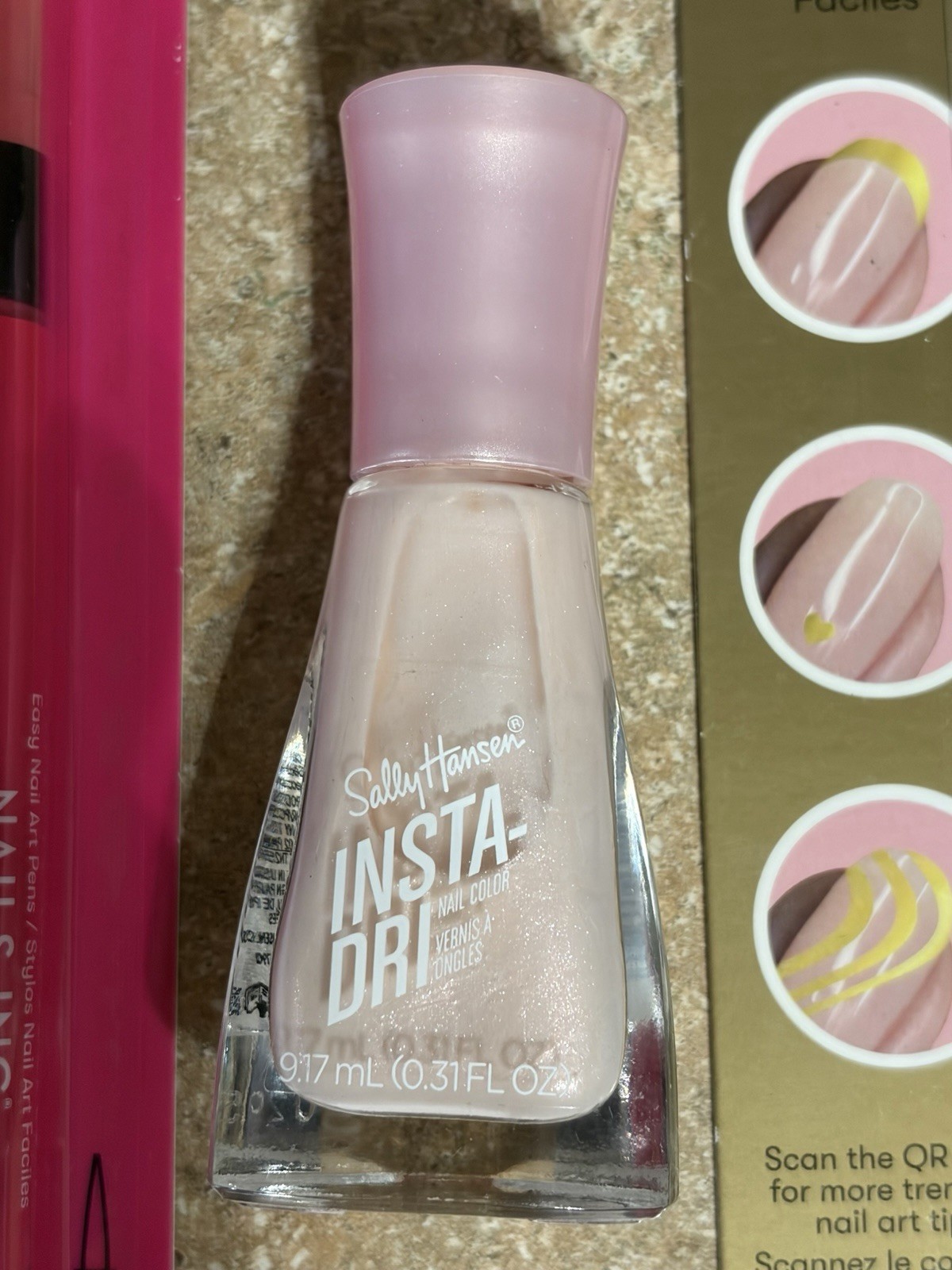 Nails Inc Mani Marker Bubble Gum Pink Sunshine Gold Sally Hanson 243 Make It Sna
