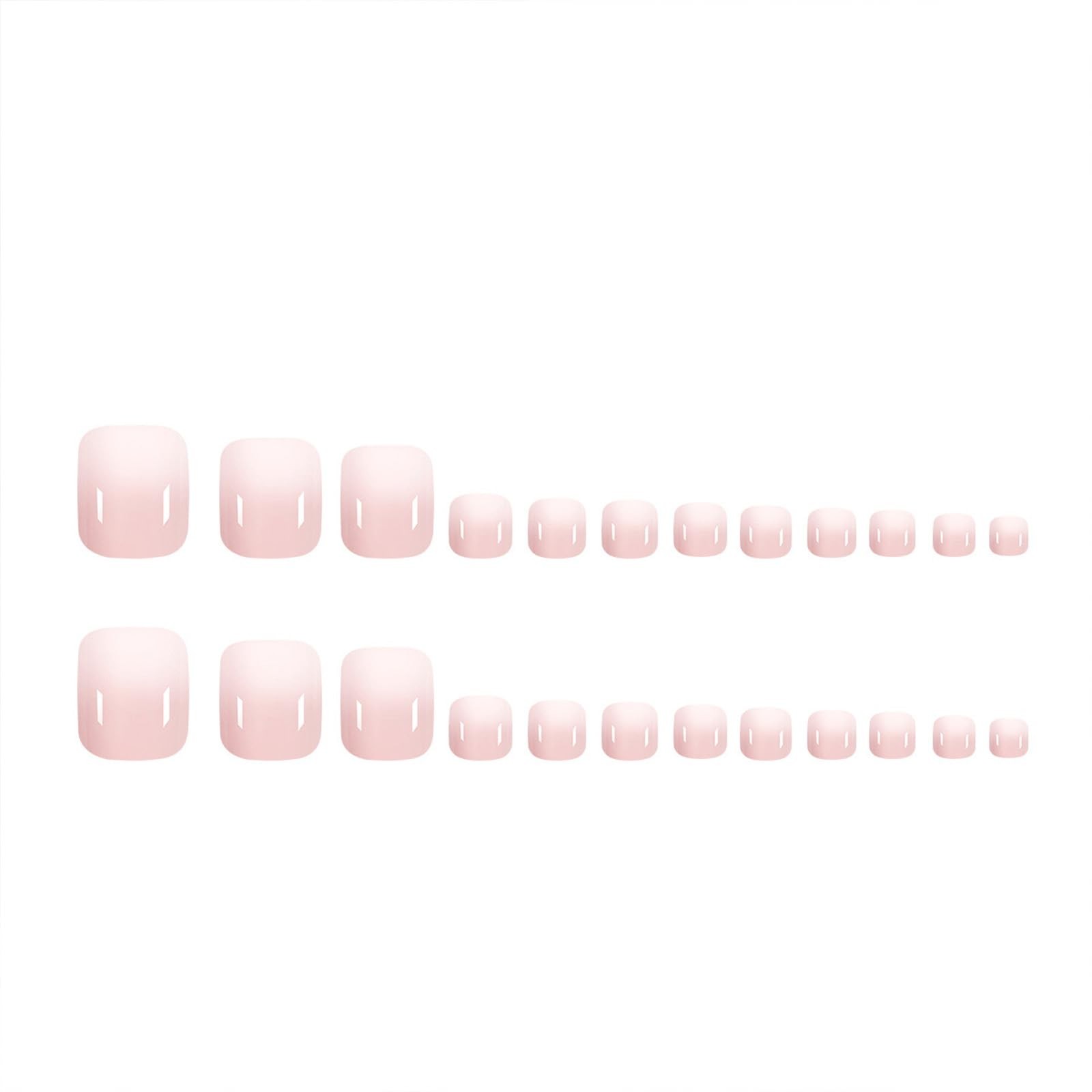 FJSMTOPl Press on Toenails Ombre Pink Square 24 Fl Oz (Pack of 1), style23