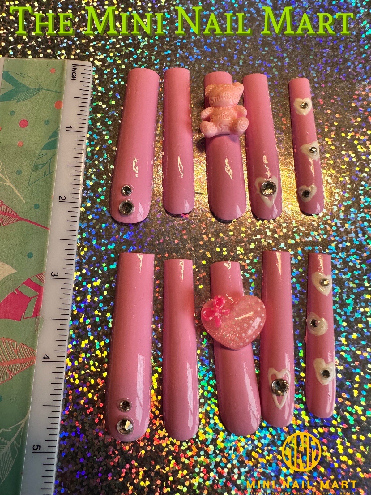 Handmade Custom Press on Nails 2X Long Square