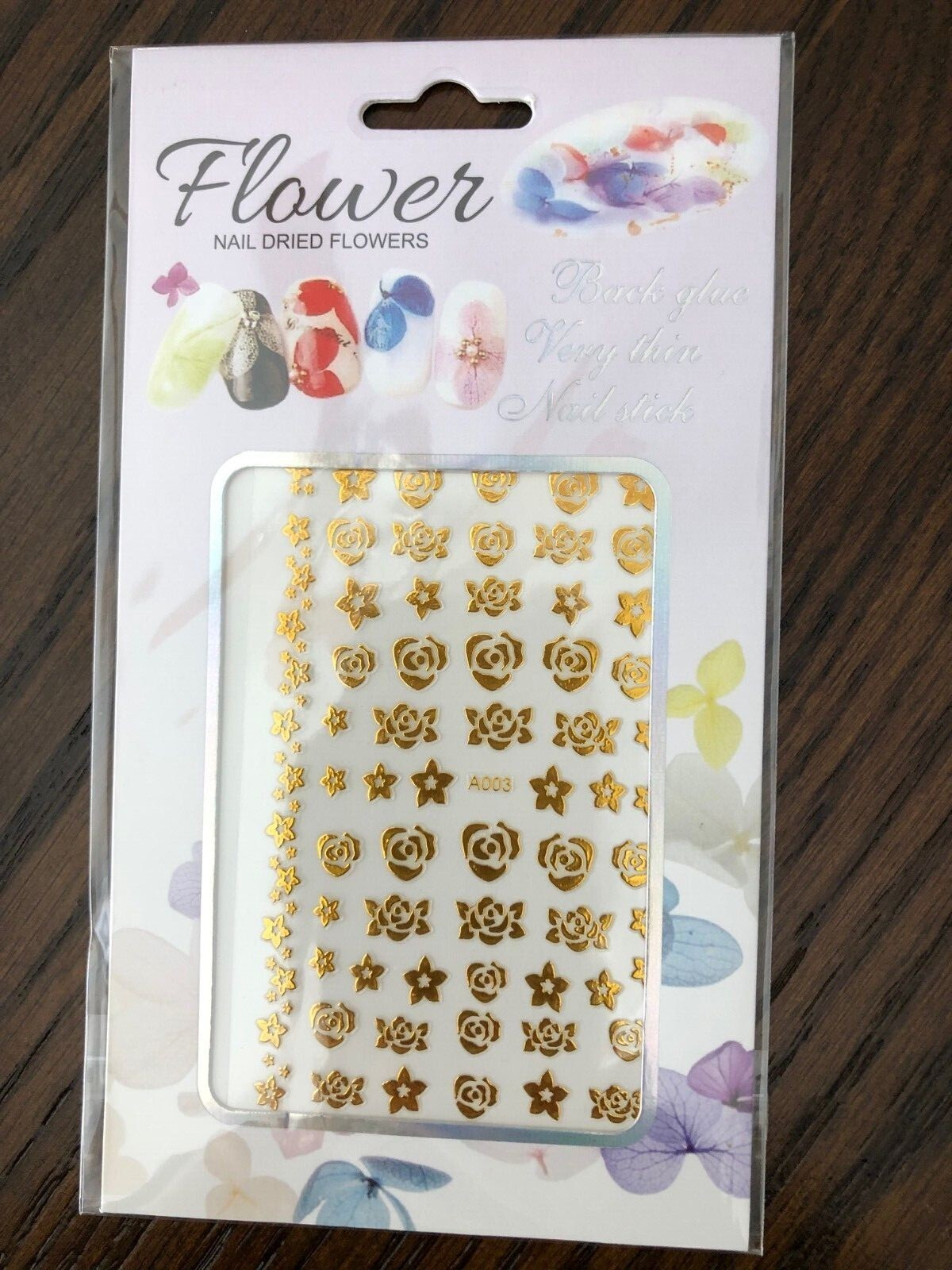 Black White Gold Rose Daisy Flower Drawing Line Flame Stickers 3D DIY NH19