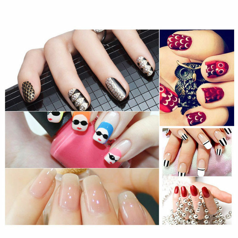 3PCS Nail Art Pen Dotting Painting Drawing UV Gel Liner Polish Brush Tool Set US