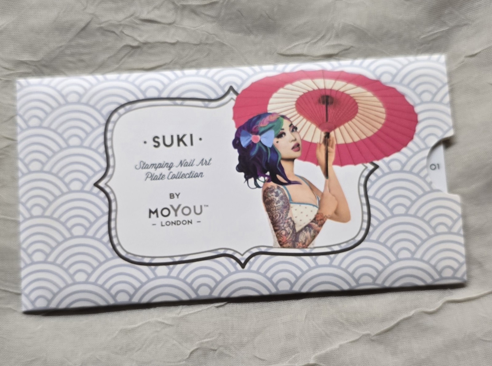 MoYou London Suki Collection 01 Nail Stamp Plate Swirl Peacock Owl Tiger Bamboo