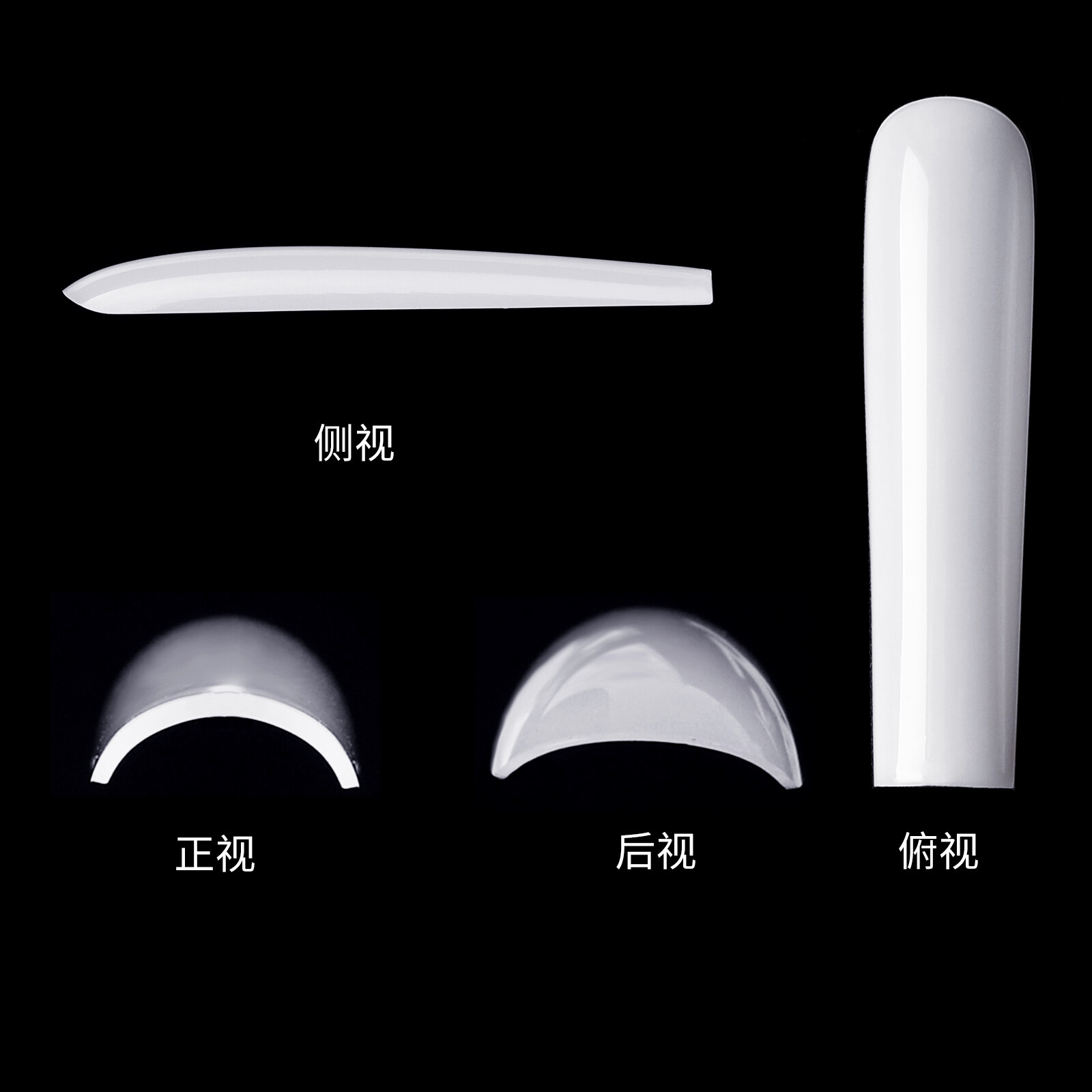 504 Pcs Extra Long Ballerina False Nail Tips Acrylic Coffin Full Cover for Nails