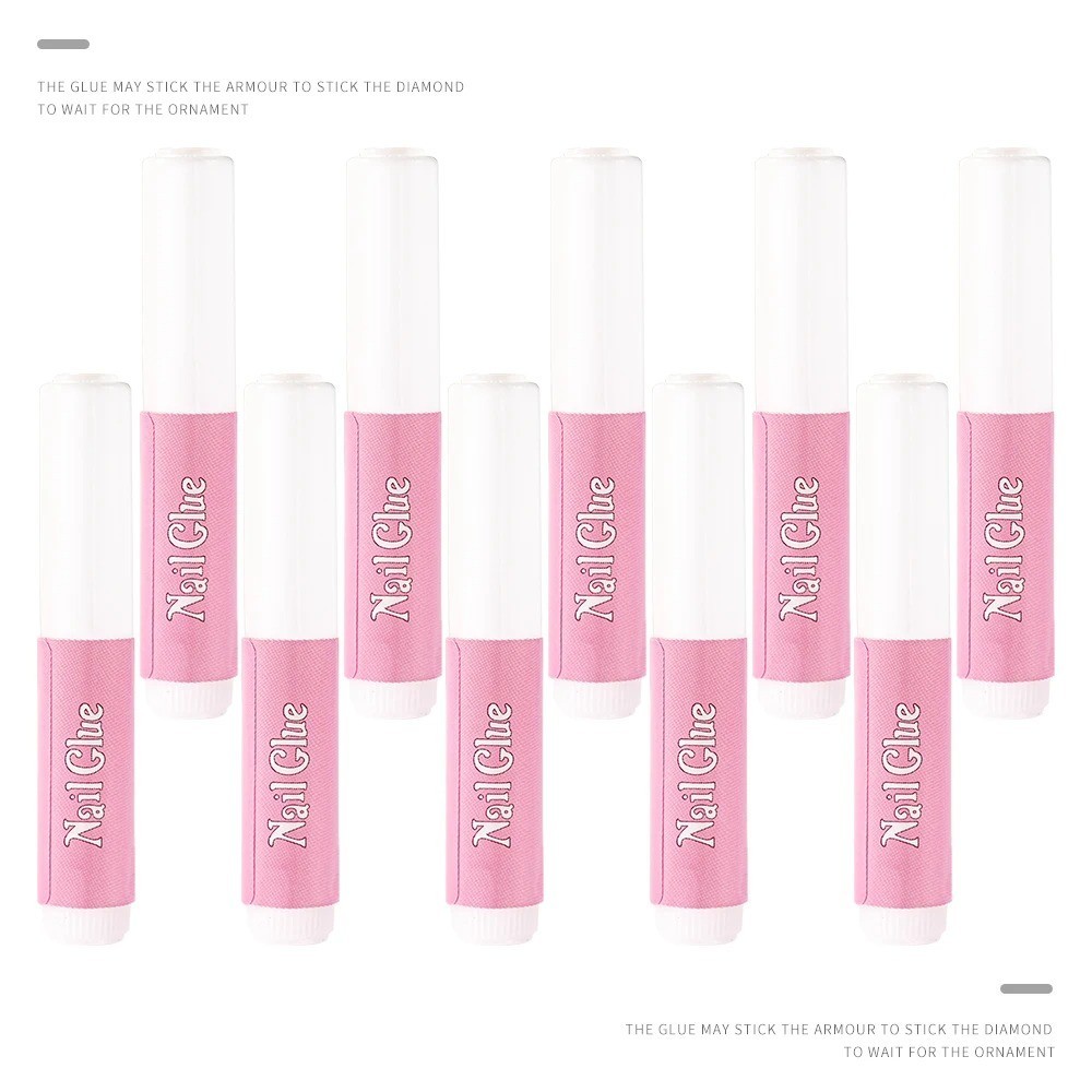 10 Pcs Nail Tip Glue Strong Adhesive Super Bond For Acrylic Nail Manicure Tips