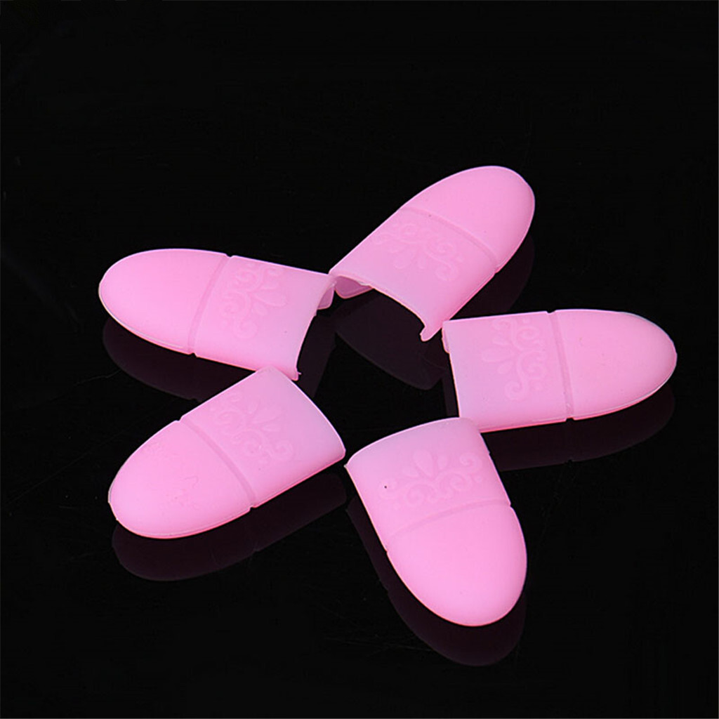 [JB] Plastic Foot Toe Nail Art Soak Off Cap Clip UV Gel Polish Remove Wrap Tool