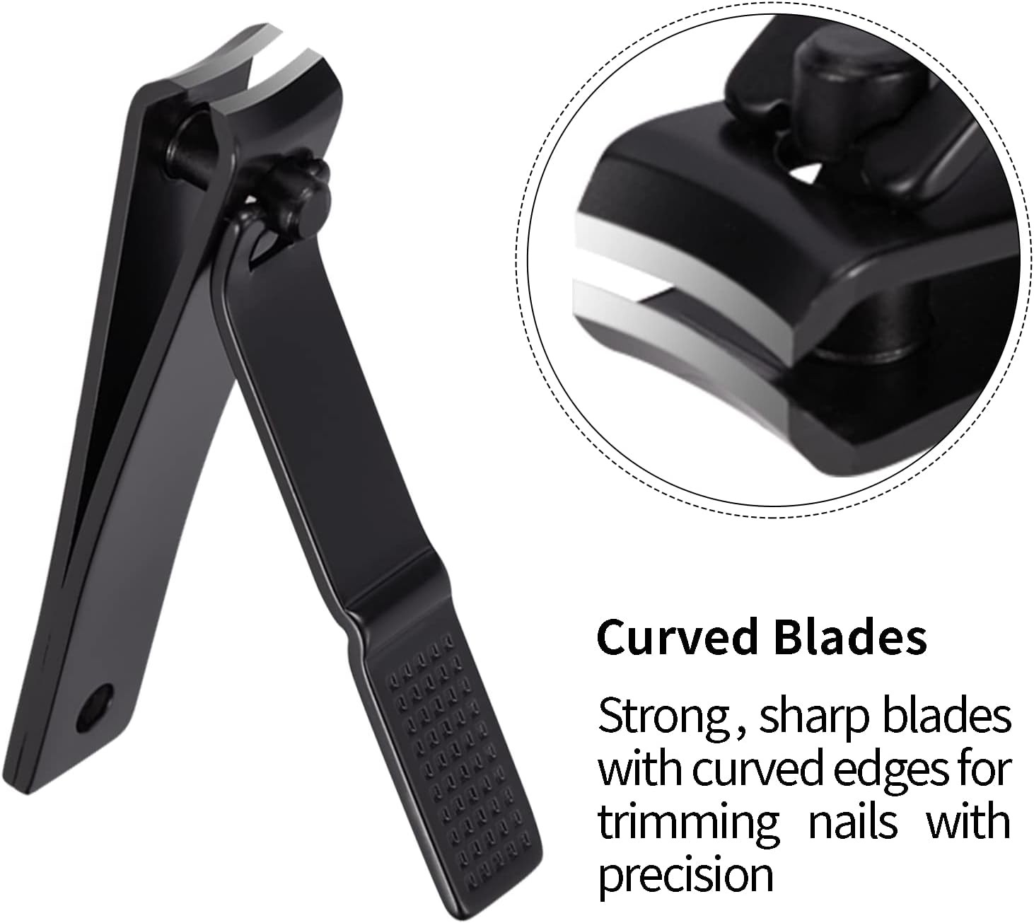 Nail Clipper Set, Ultra Bla Stainl Steel Finrnail & Toenails
