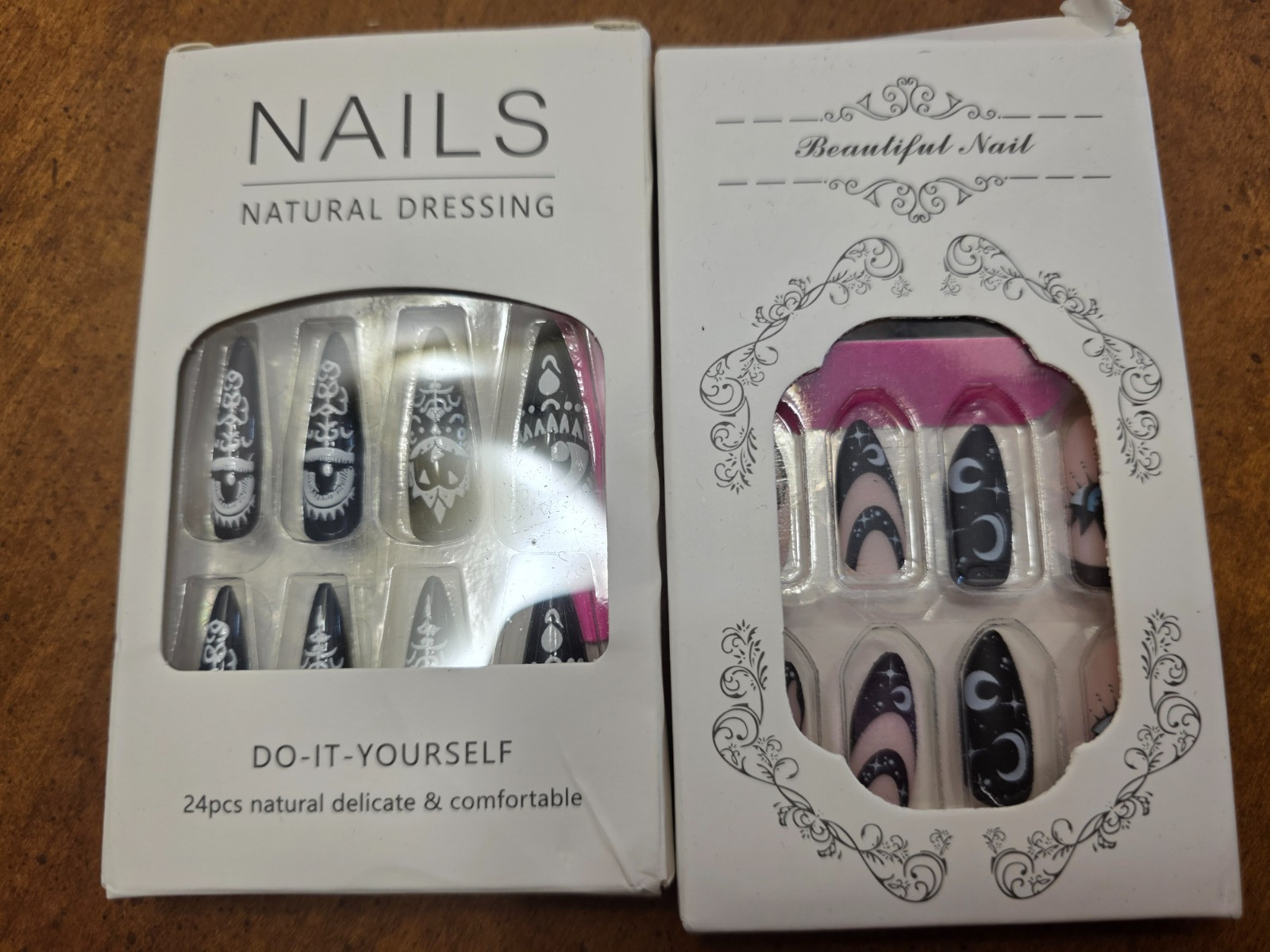 15 styles of Fake Nails that include Press-on stickers, Hello Kitty Nail Sticker