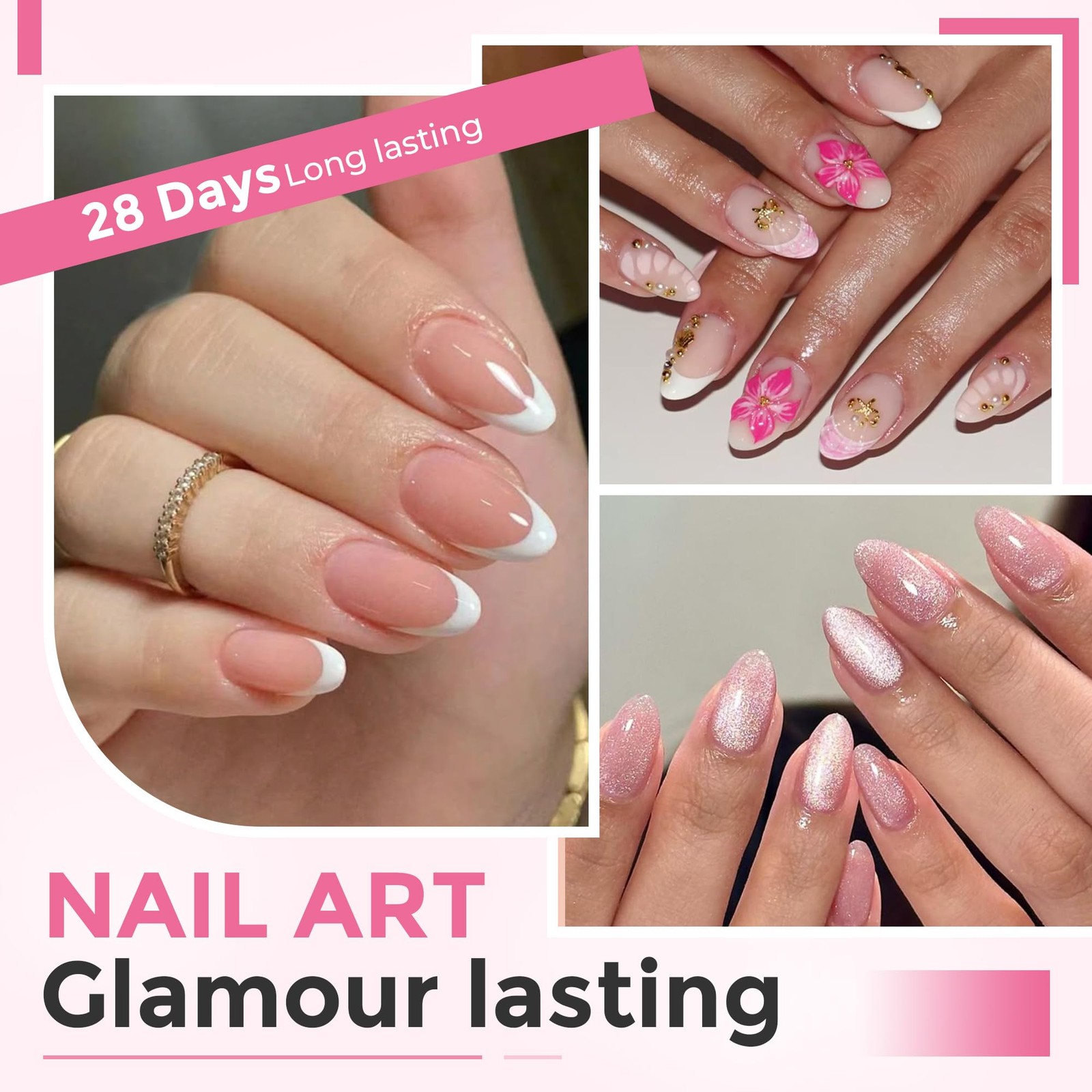 504PCS Short Almond Nail Tips,12 Sizes Pre-etched Half Cover Fake Nails Tips,…