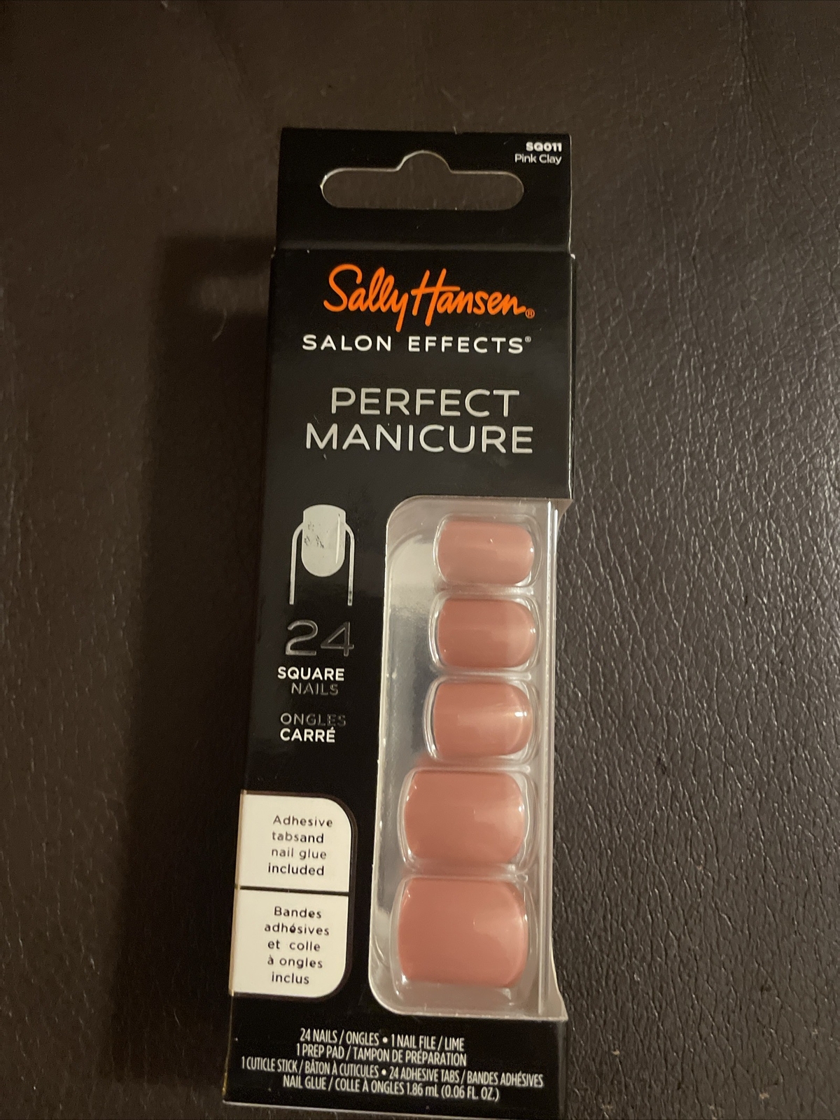 Sally Hansen Salon Effects Perfect Manicure, Press on Nails Kit , PINK CLAY