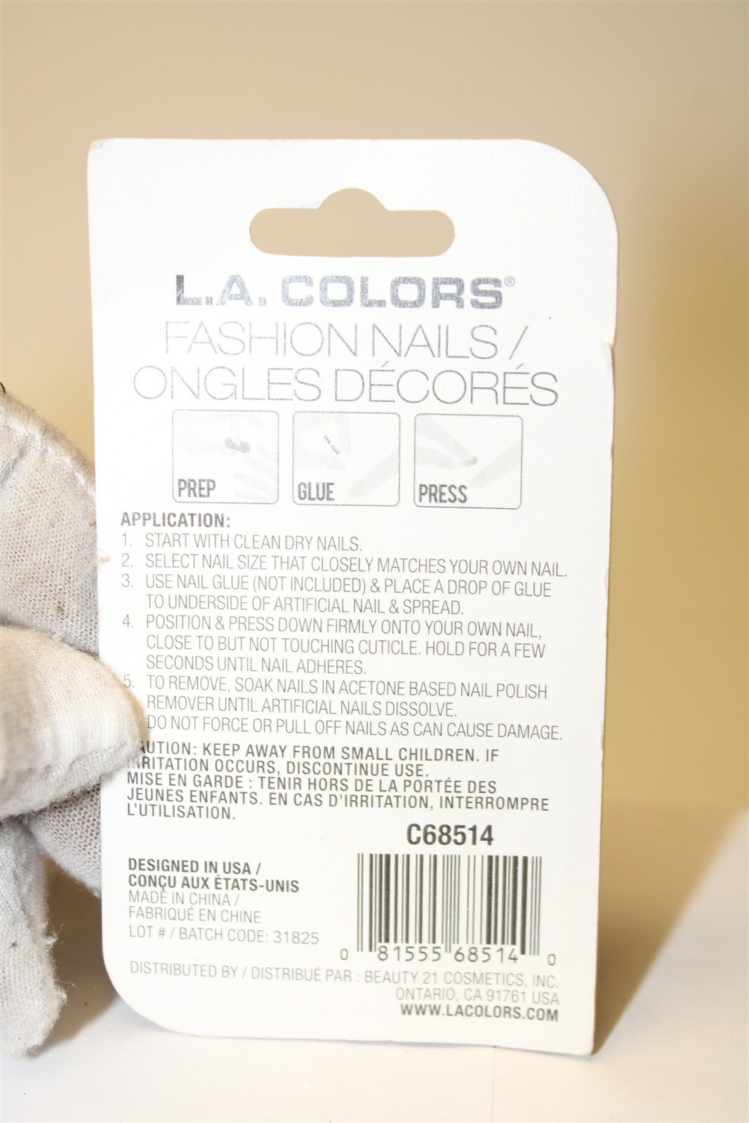 L.A. Colors / b-color NEW Assorted Colors Nail Tips Lot X 17 Includes Tattoos