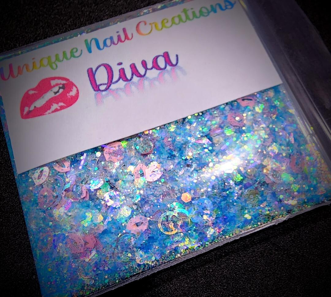 Limited Edition Glitter Mix~DIVA~Nail Art/Body Glitter/festival/Slime