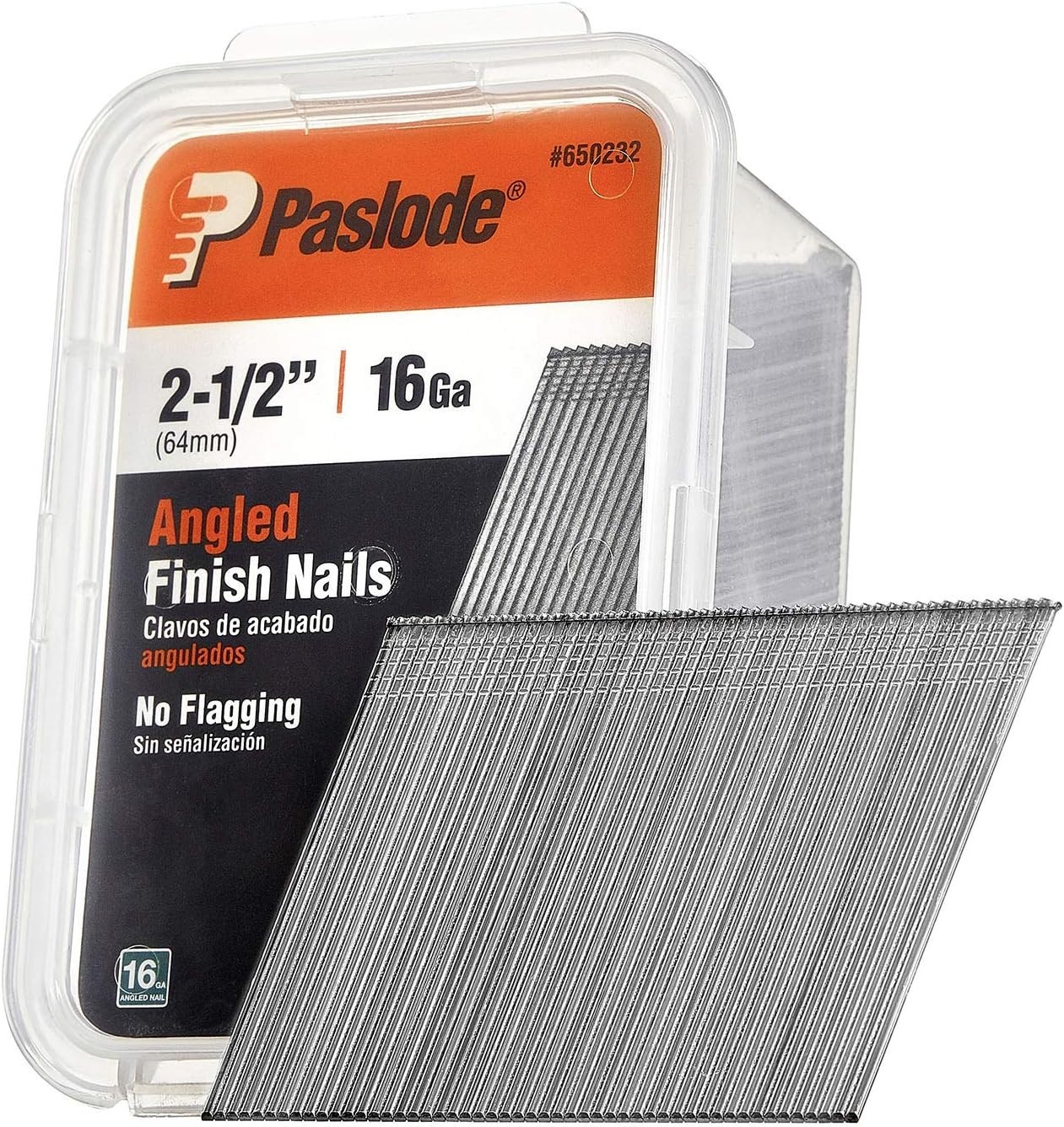 20 Degree Angled Galvanized Finishing Nails – 16 Gauge, 2 1/2 Inch, 2,000 Pack