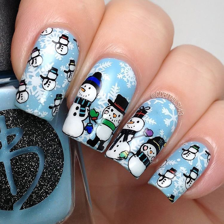 Winstonia Nail Art Stamping Image Plate Christmas WINTER WONDERLAND Holiday Fun