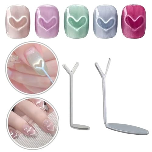13PCS Cat Eye Magnet Set, Heart Magnet for Cat Eye Gel Polish, 3d French 13Pcs
