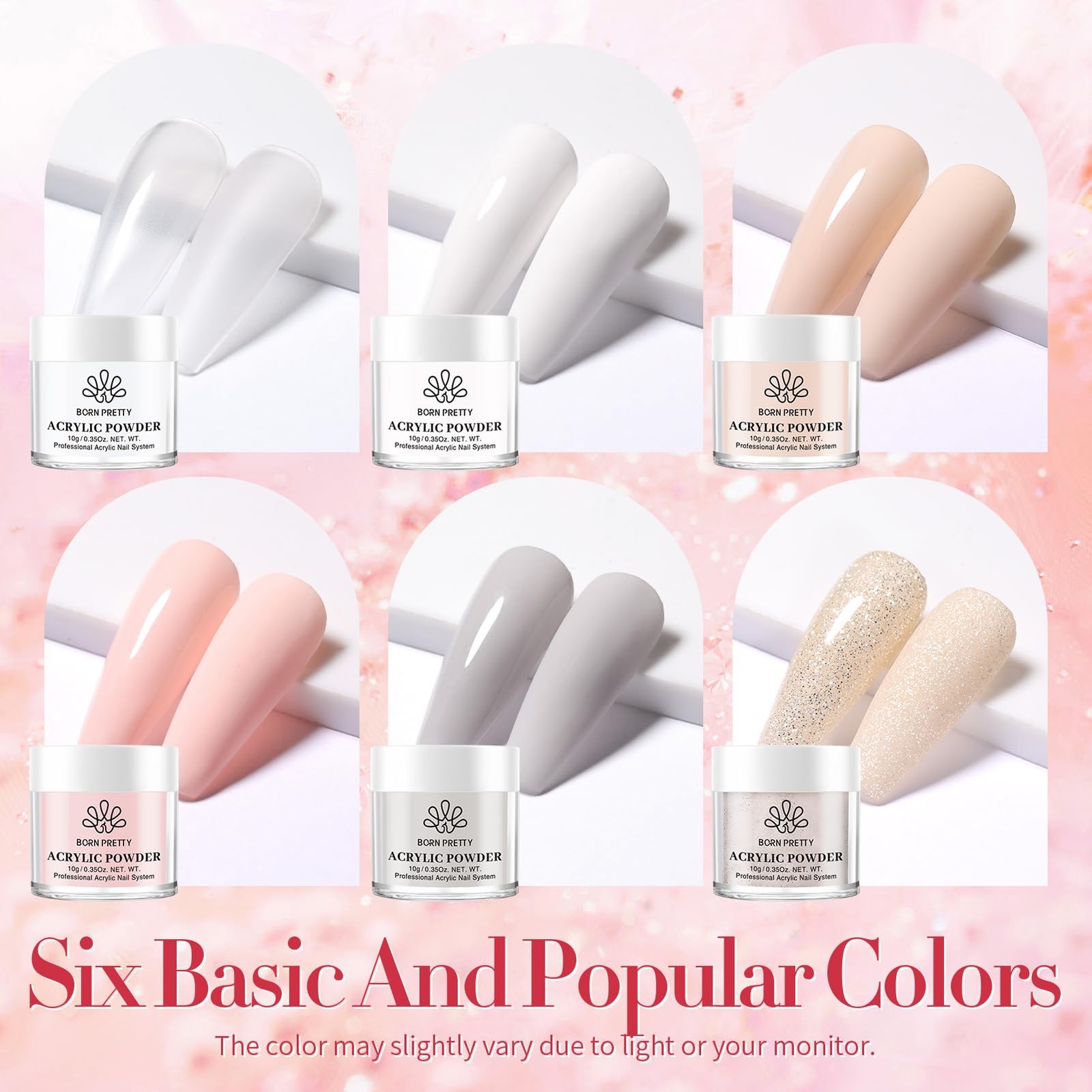 Born Pretty Acrylic Nail Kit 92Pcs Acrylic powder nail kit 5