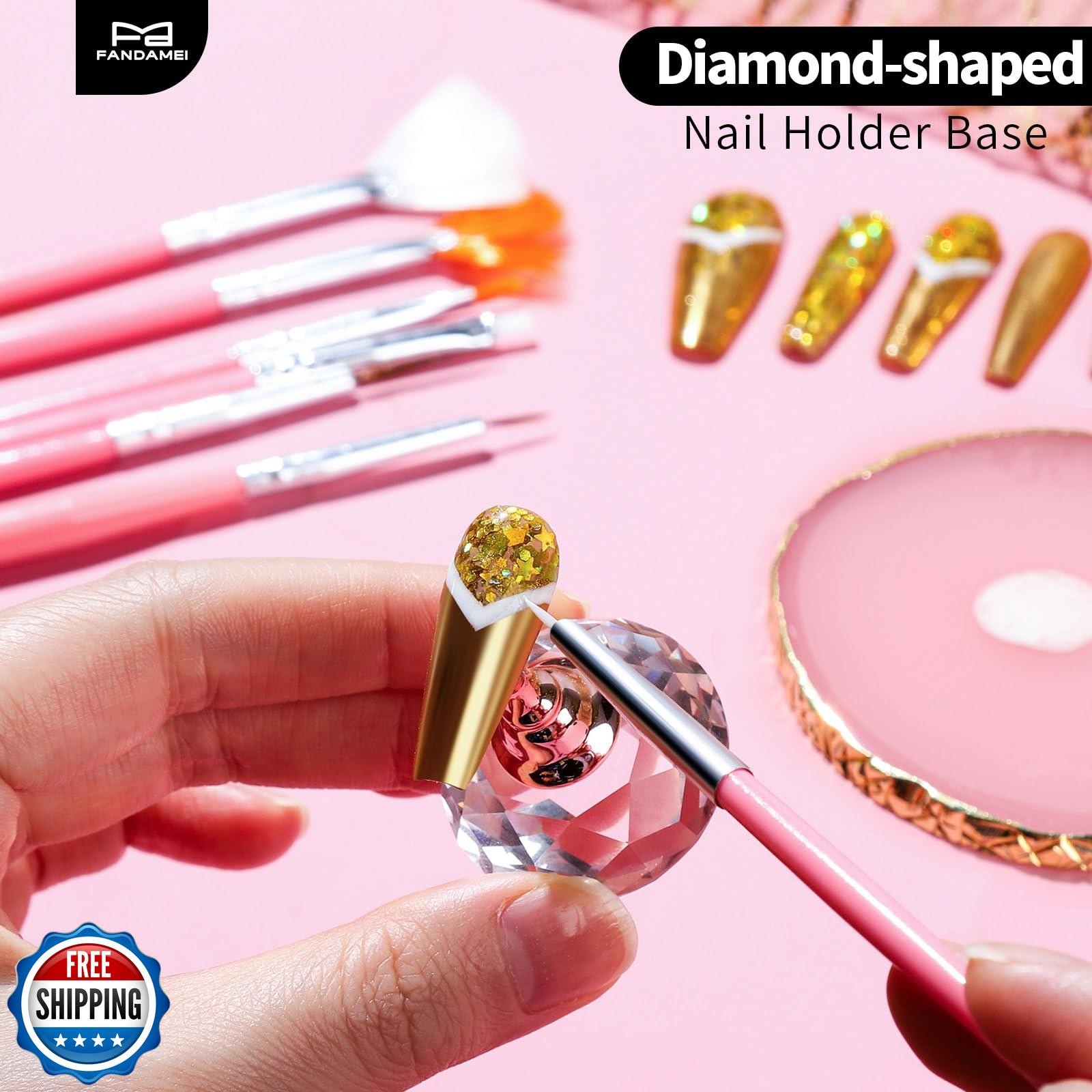 FANDAMEI Nail Design Tools, Nail Art Tools, Nail Brush, Nail Art Kit With Nai