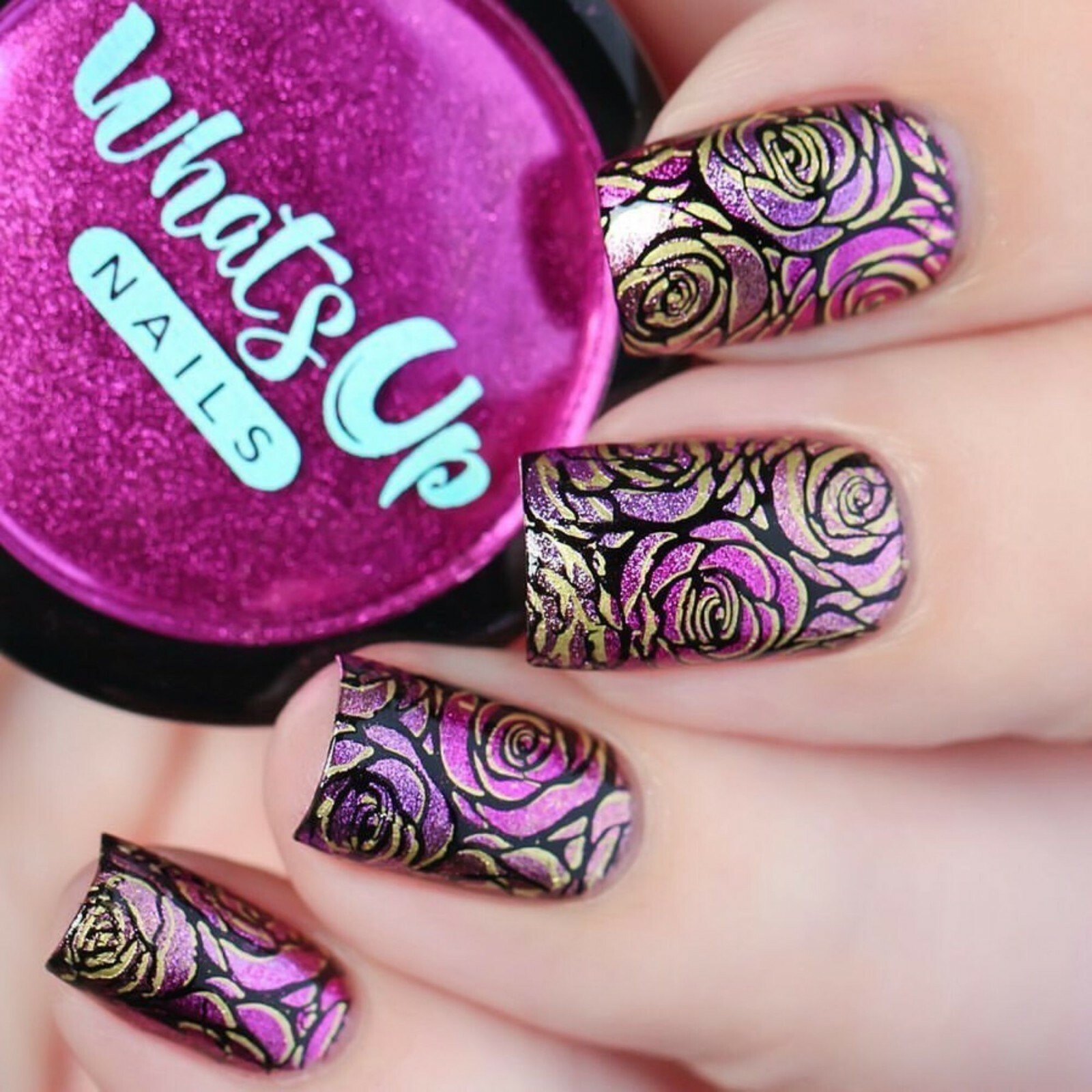 B044 From Ground Comes Life Stamping Plate For Stamped Nail Art Design