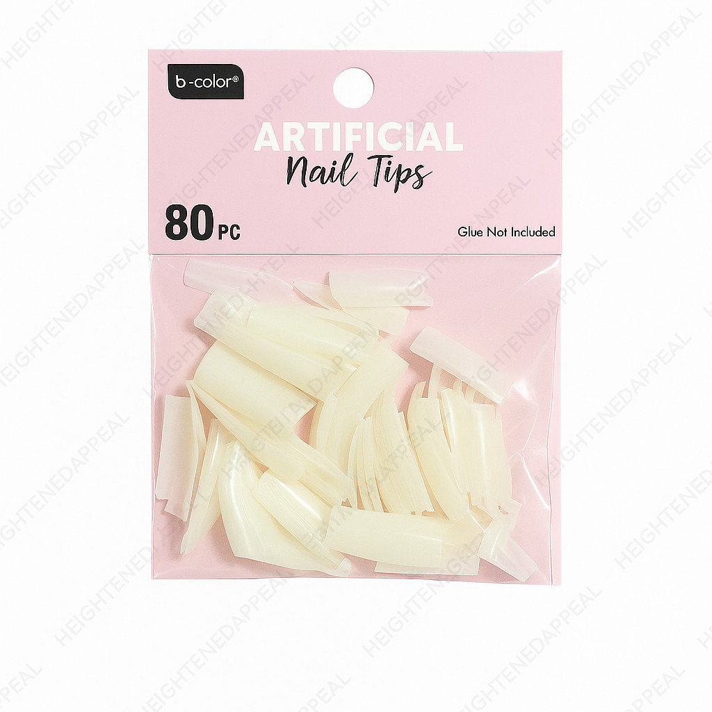 Square Nail Tips Clear Full Cover 80pc Acrylic Gel Professional Nail Tech