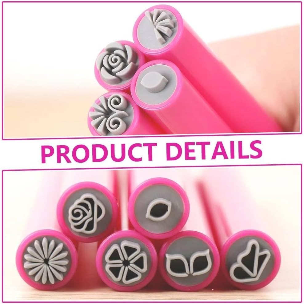 15 PCS Nail Art Stamp Pen Set, Different Flower Rose Butterfly & Dotting Pattern