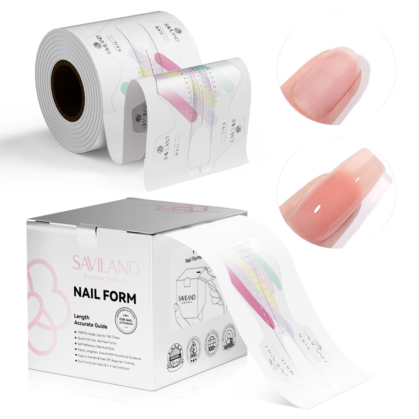 SAVILAND Acrylic Nail Kit with Drill: 15g White Pink Clear Acrylic Powder and Li