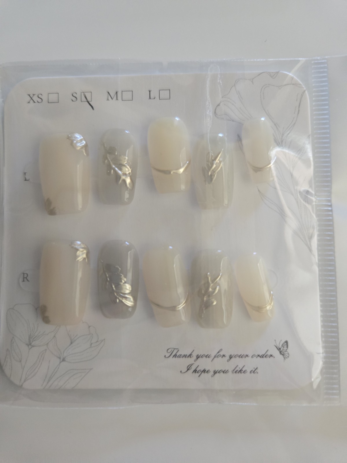 Handmade Press On Nails Lot #5 (Set of 10) Short Size Small BRAND NEW