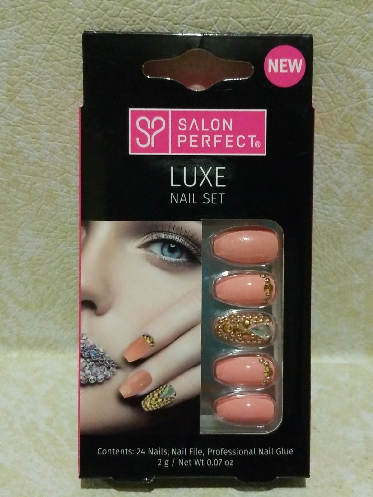 ( LOT OF 2 ) SALON PERFECT 24 Nails LUXE NAIL SET • Design # 673971 * NO GLUES*