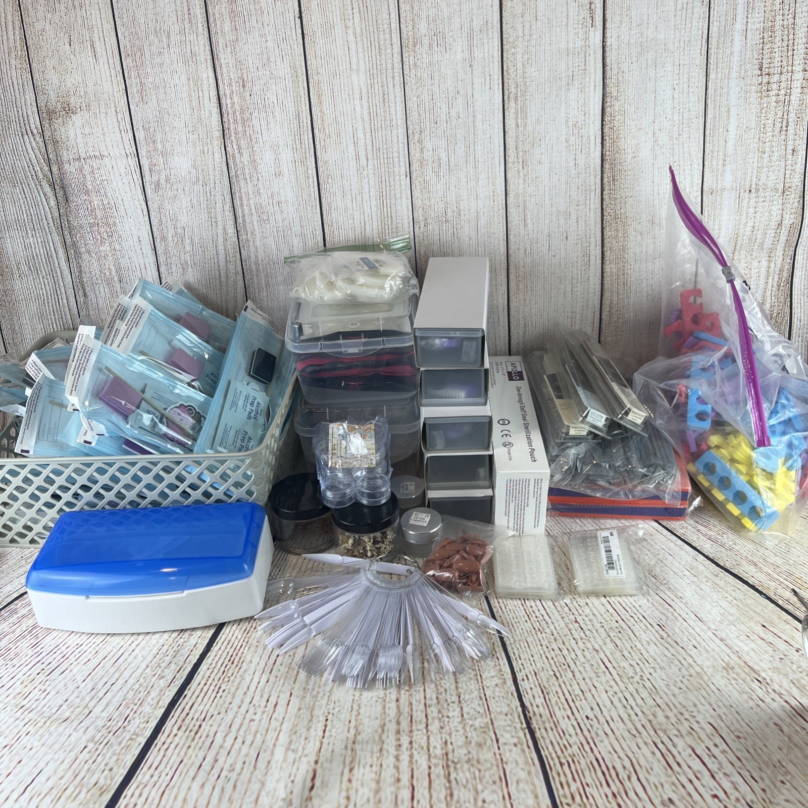 False Nail Tech Supplies Salon Liquidation Lot Technician File Buff Tool 10lb