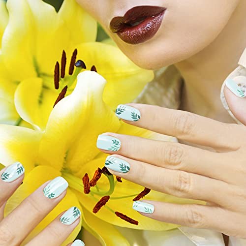 168 Pieces 12 Sheets Nail Strips Summer Full Wrap Nail Polish Stickers Wraps