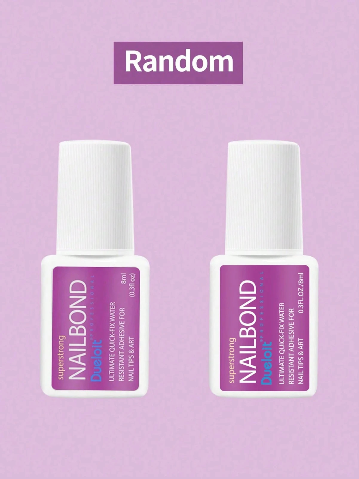 3pcs Brush-On Nail Glue Set 8ml – Strong Adhesive for Press-On&Acrylic Nails-UK