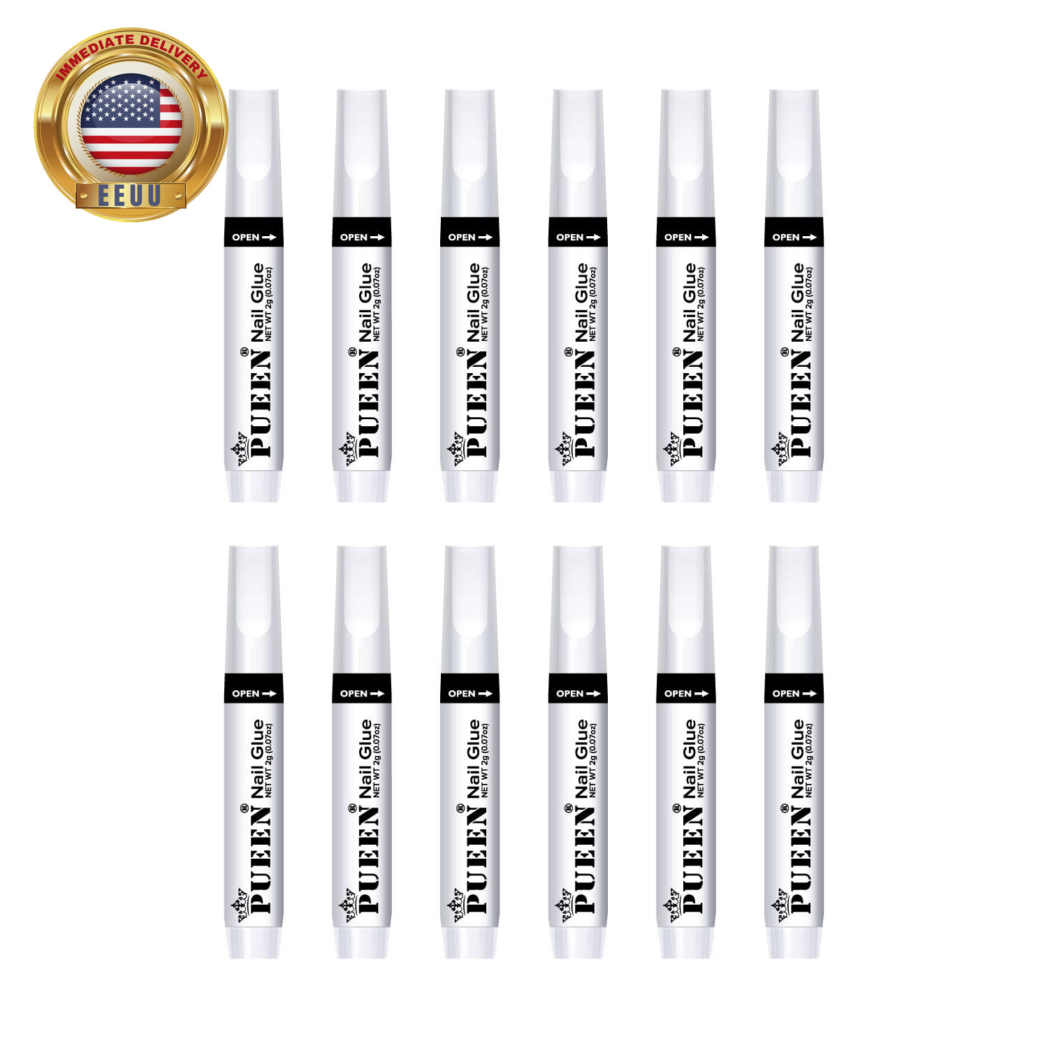 Nail Glue for Acrylic Nails and Nail Decorations, Long Lasting Professional Supe