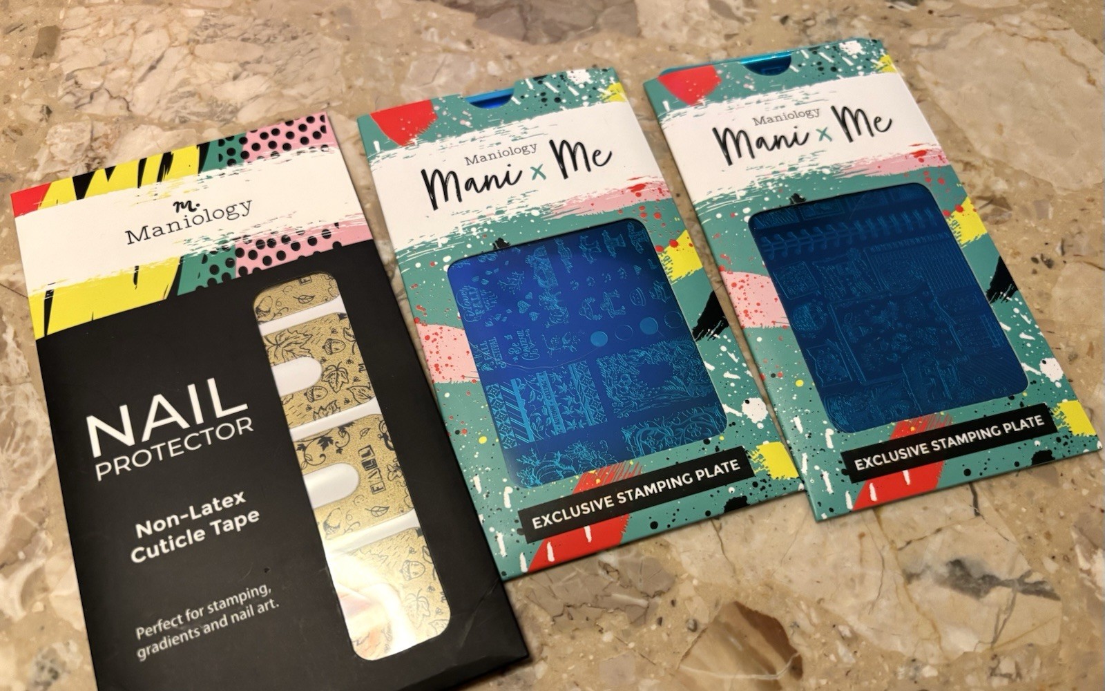 Maniology MXM065 & MXM 066 Autumn Memories Nail Stamping Plates + Cuticle Tape