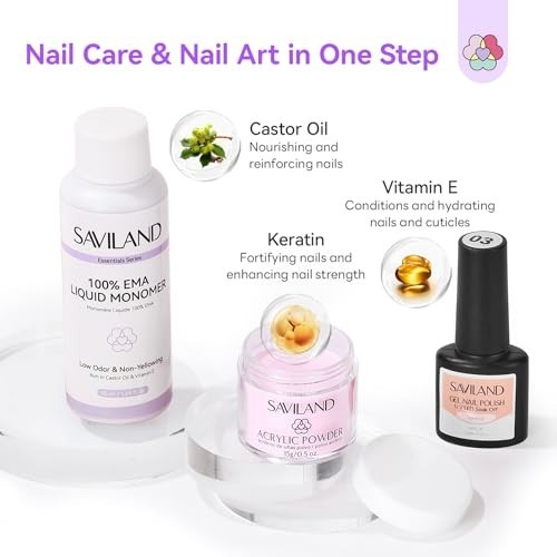 All-in-One Acrylic Nail Kit with Drill – Beginner-Friendly, Clear White Pink Pow