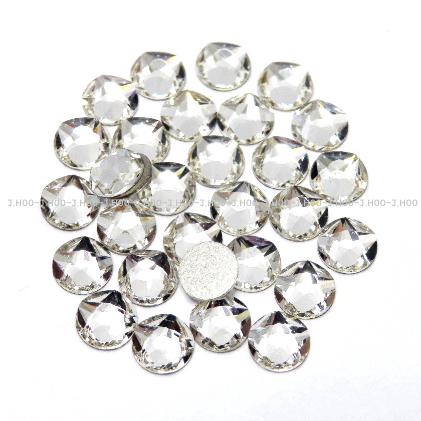 Swarovski 2100 XIRIUS Star Rose Flat Back Crystal Rhinestone No Hotfix Nail Art