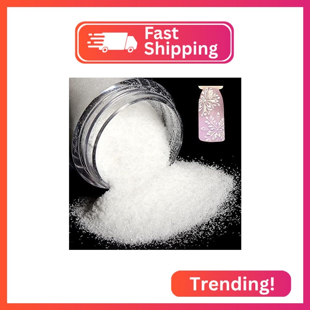 2Pcs 10g Nail Glitter Powder Transparent Nail Glitter for Nails Art Holographic