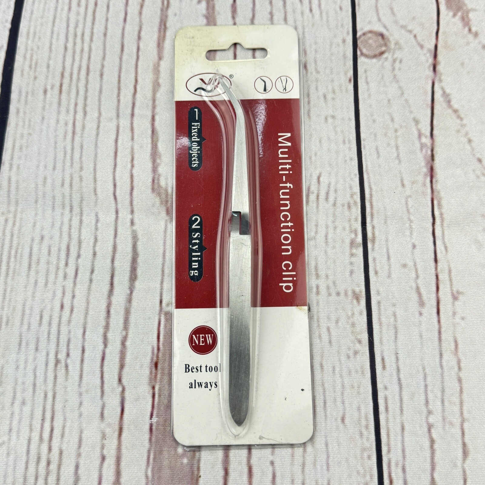 Acrylic Gel Tips Sculpture Tweezers Clip Stainless Steel Multi-Function Nail Art