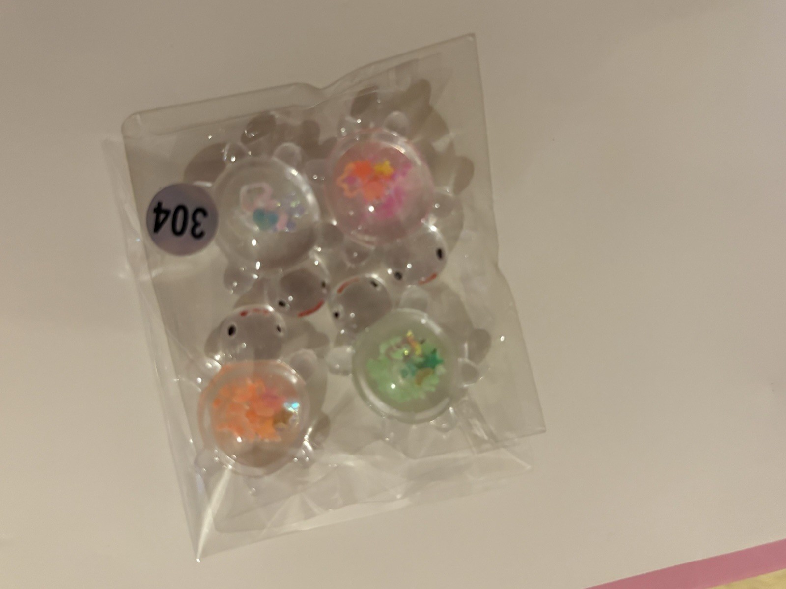 3D Glitter Teddy Bear Nail Art Charms Multicolor Plastic for Gels Acrylics
