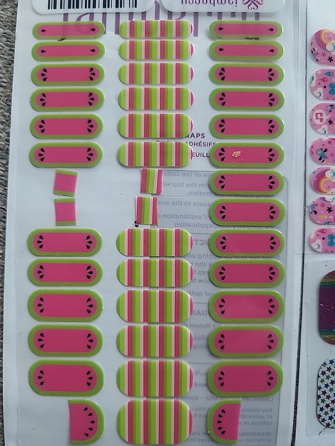 Jamberry Juniors Partials Lot