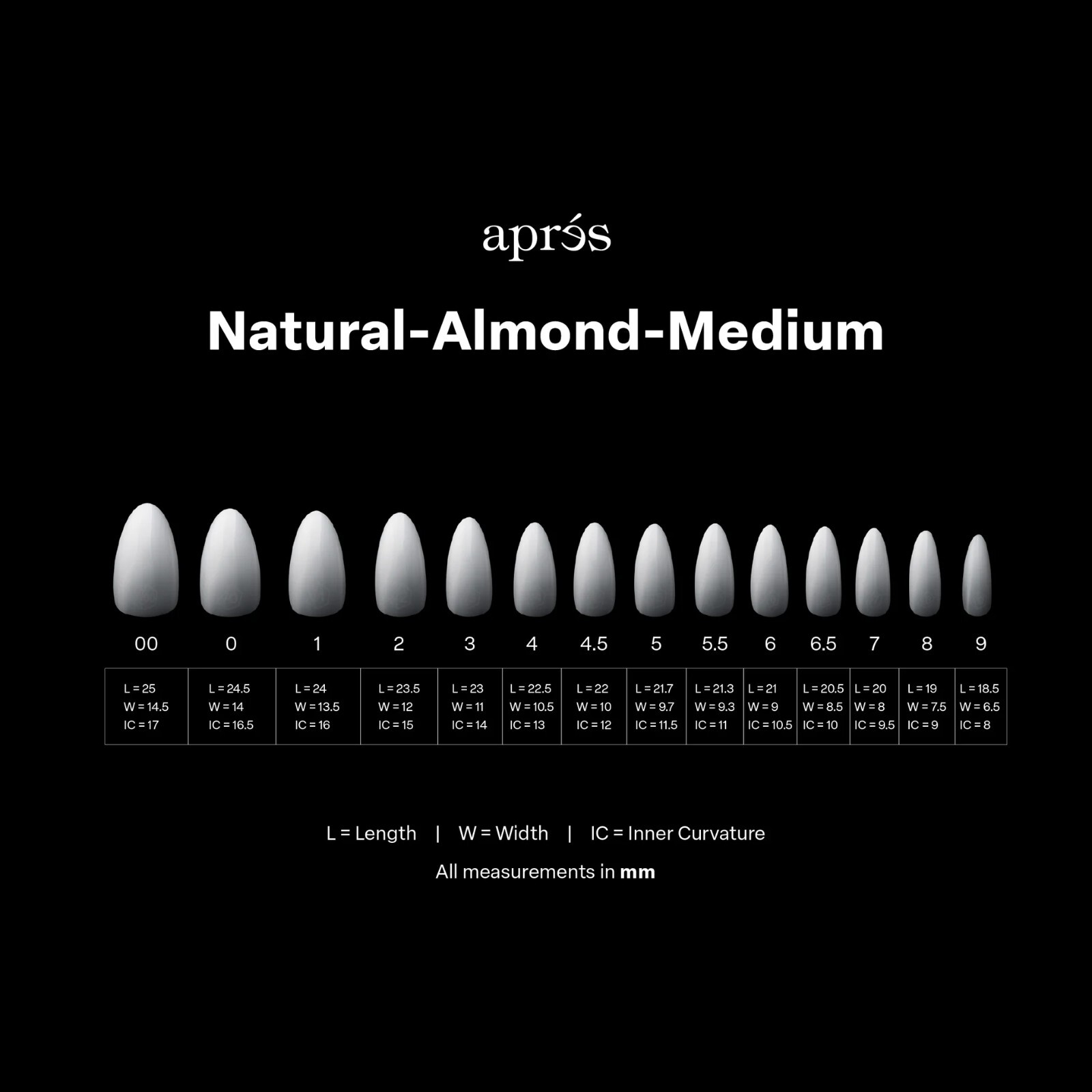 Apres Gel-X Ombre Natural Almond Medium (Box of 210 Tips)