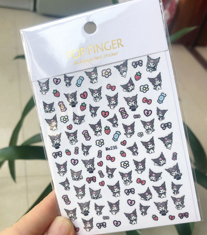 Sanrio Melody Adhesive Stickers Nail Art Supply Cinnamoroll Pochacco Anime NS50