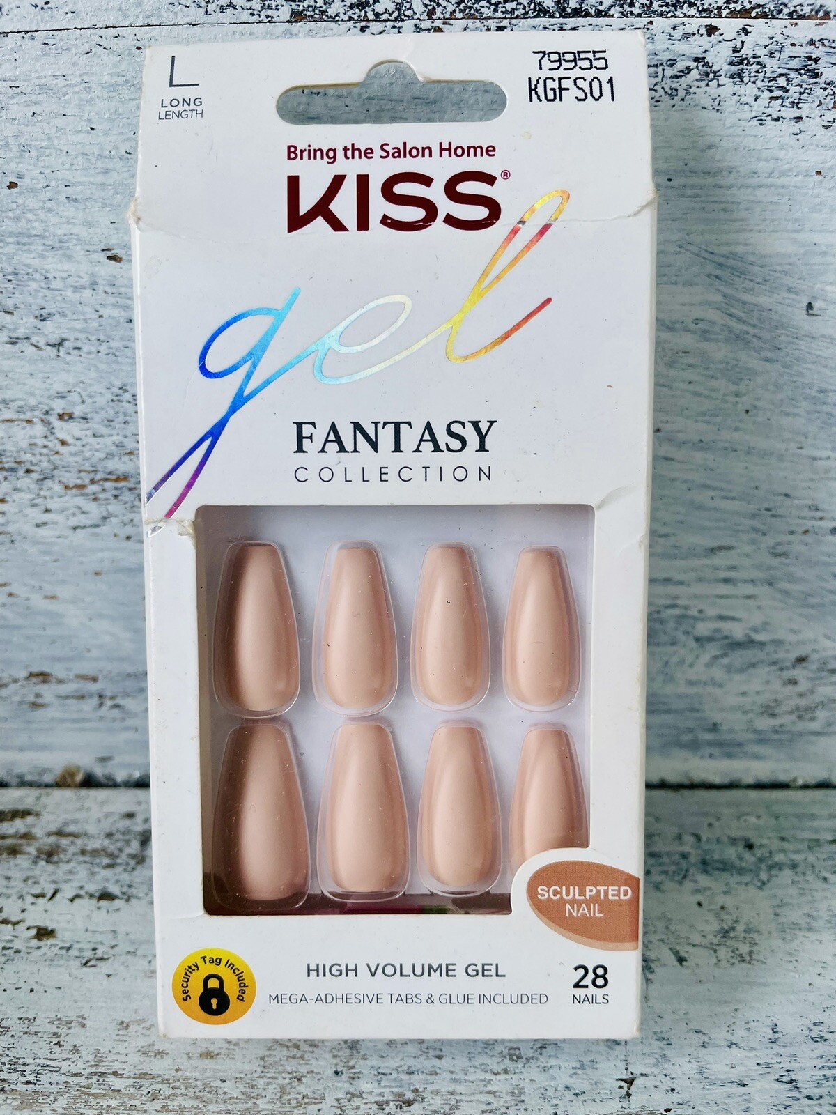 Kiss Gel Fantasy High Volume Gel Sculpted Nail 28 Nails NEW Stocking Stuffer