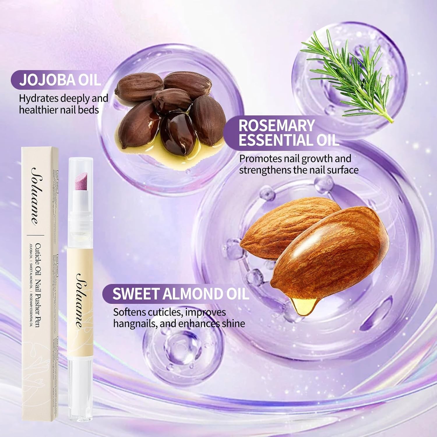 45° Ceric Cuticle Oil Pusher Pen -act Cuticle Oil Pen ntly