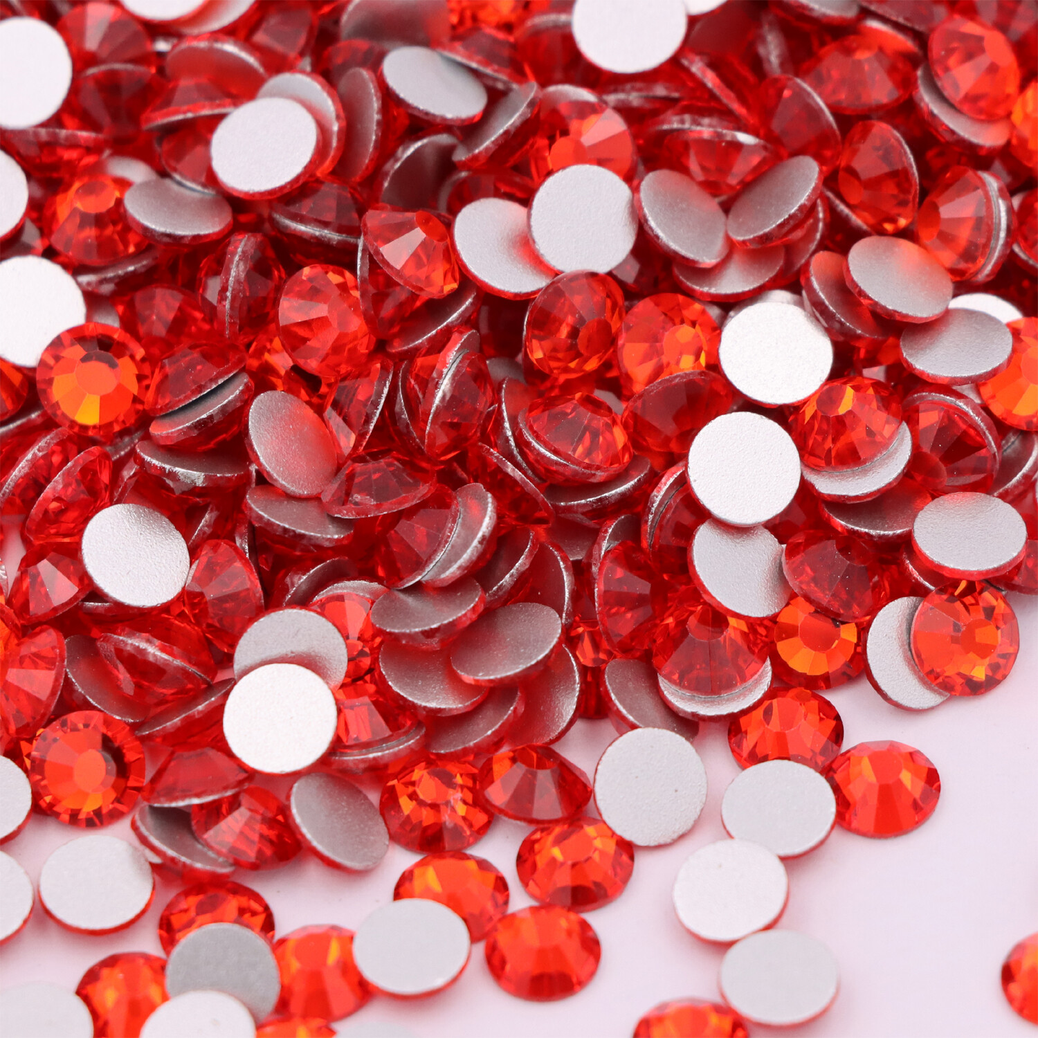 Glitter Crystal AB Flatback Clear Non Hot Fix Nail Art Rhinestones Decorations